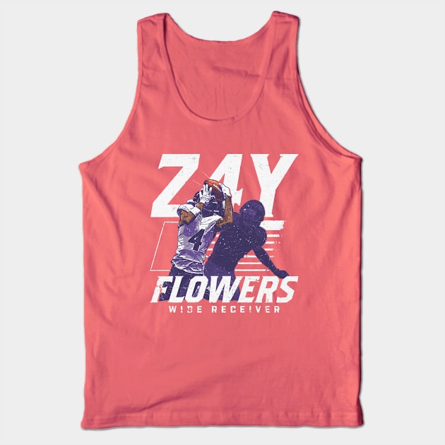 Zay Flowers Baltimore Player Name Tank Top by ClarityMacaws